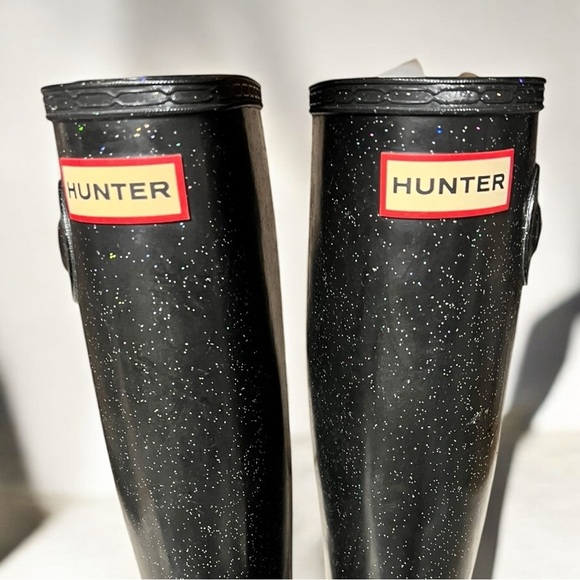 🌻NEW HUNTER Big Kids Original Giant Glitter Rain Boots Size 4 Boy / 5 Girl - Picture 8 of 14